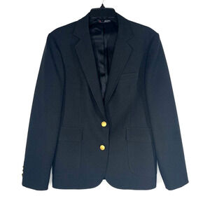 LAST CHANCE! 90s Vintage Classic Academic Schoolgirl Blazer Black S